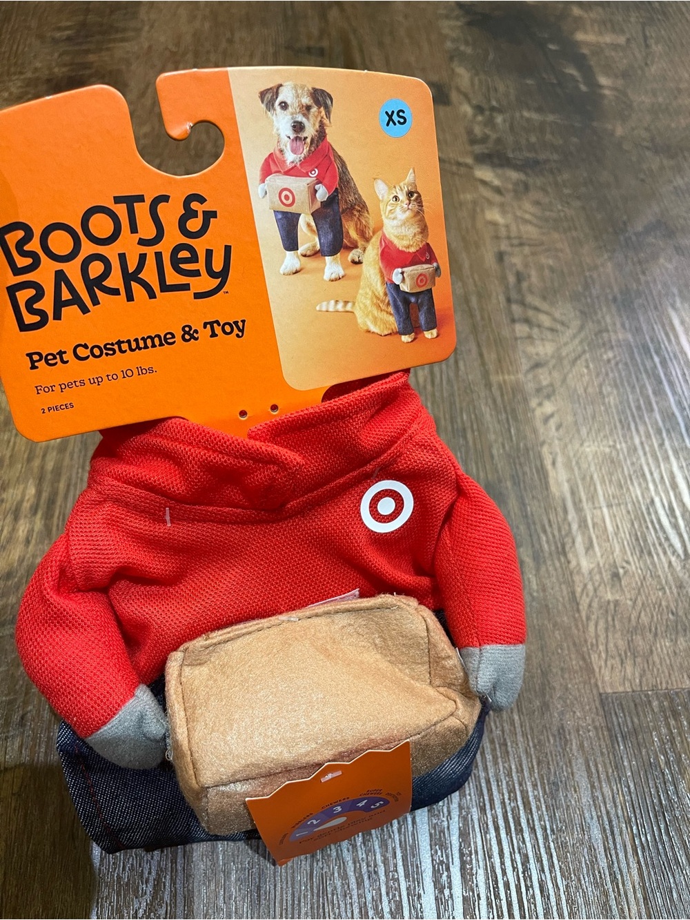 Target Team Member Jeans Dog and Cat Frontal Costume - Boots & Barkley